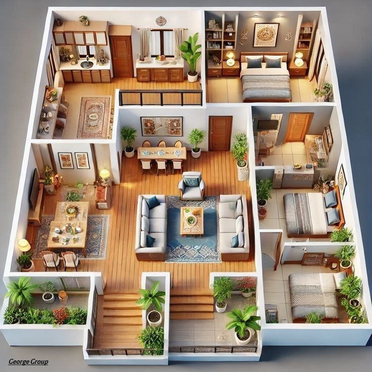 Single Floor House Plans