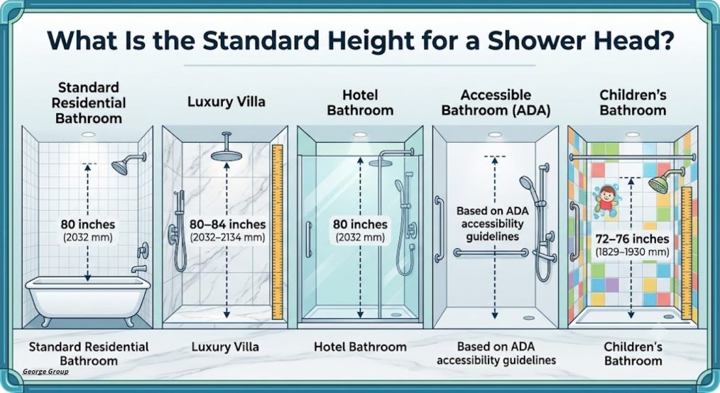 Standard Shower Head Height,Shower Head Height