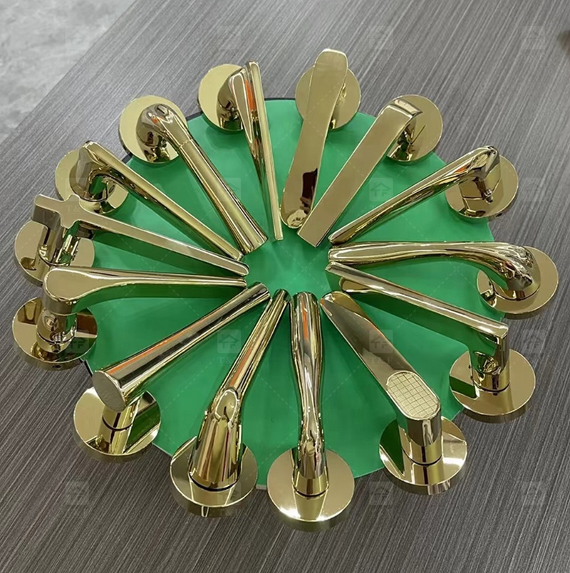 Premium Matte Gold Finish Door Lock Keyed Cylinder Modern Design for Hotels Apartments Durability Meets Style Easy