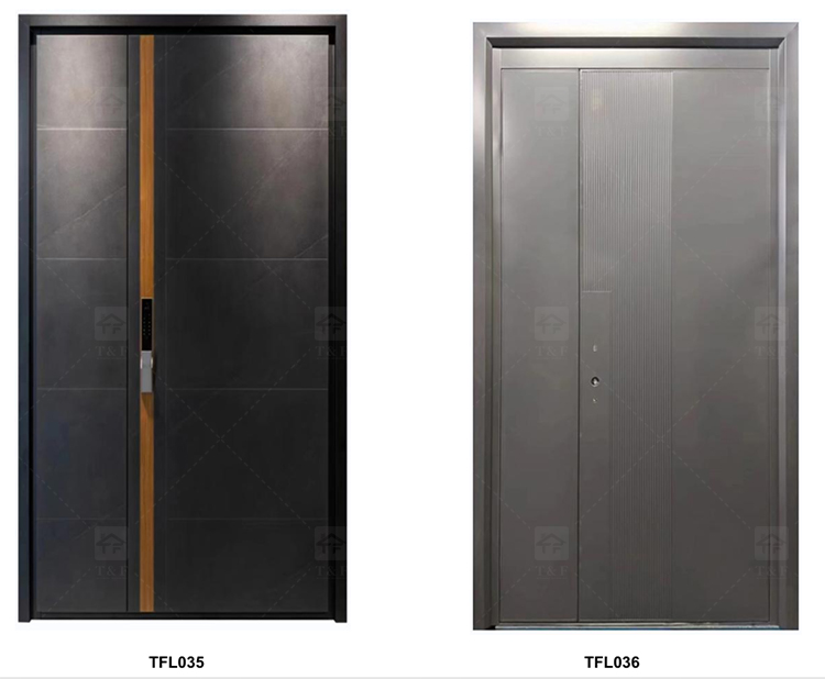 Modern Hot Sale Security Door Design Entry Door Factory Customization Exterior Entrance Luxury Exterior Security Doors