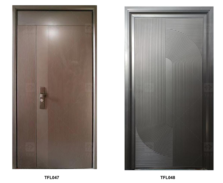 Modern Hot Sale Security Door Design Entry Door Factory Customization Exterior Entrance Luxury Exterior Security Doors