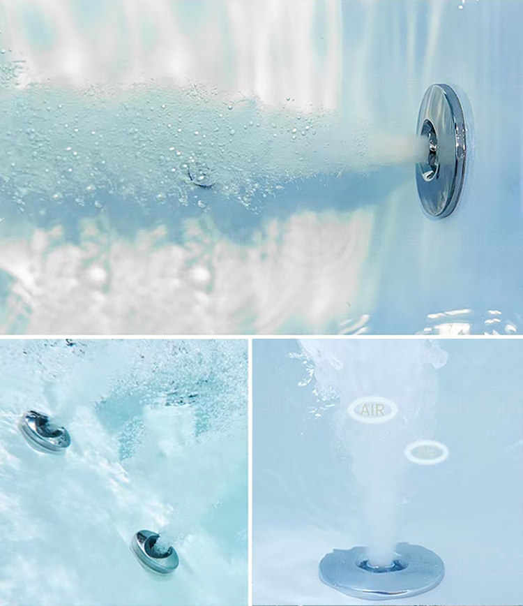 Hot Sale Acrylic Material Freestanding Corner Jaccuzi Bath Tub Air Spa Jet Whirlpool Massage Bathtub