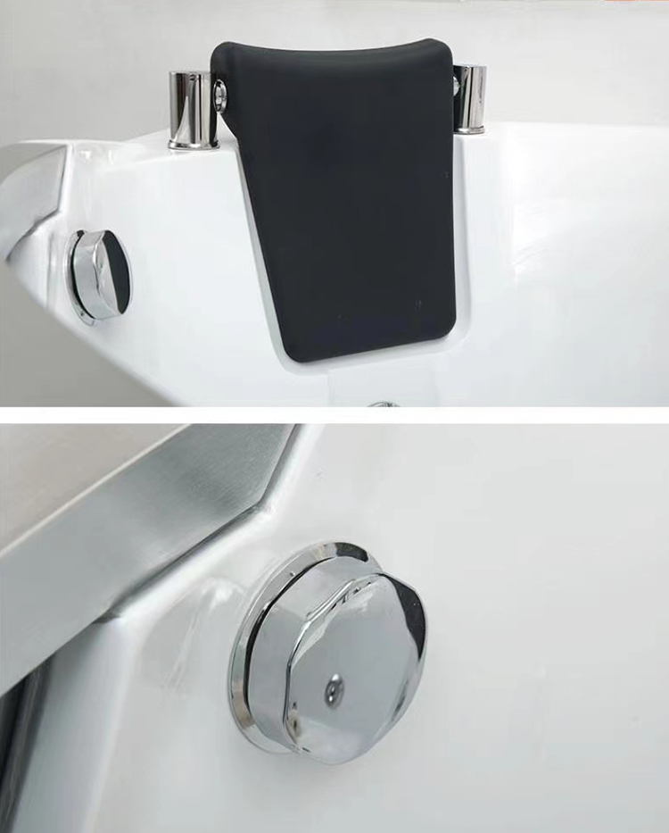 Hot Sale Acrylic Material Freestanding Corner Jaccuzi Bath Tub Air Spa Jet Whirlpool Massage Bathtub