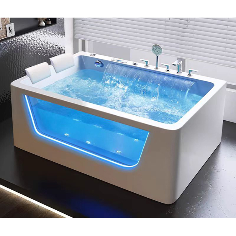 One Person Luxurious Freestanding Cheap Hot Bath Tub Air Bubble Massage Jet Whirlpool Bathtub
