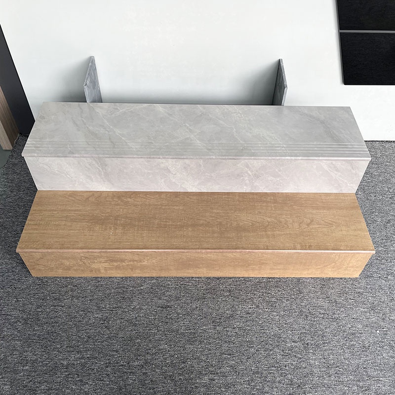 Hot Selling Decor Tile Multi Size House Porcelain Stair Ceramic Tiles Groove Staircase Tiles