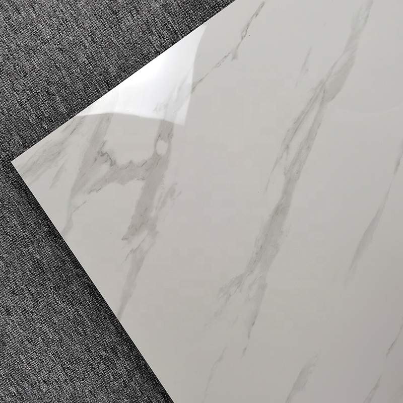 60x60 Carrara White Vitrified Glazed Ceramic Tile for Floor Porcelain Floor Tiles