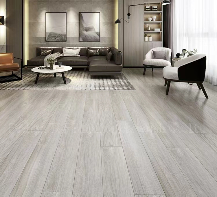 Dark Gray Matte Porcelain Tiles 200 X 1000mm Interior Anti-slip Wooden Floor Tile