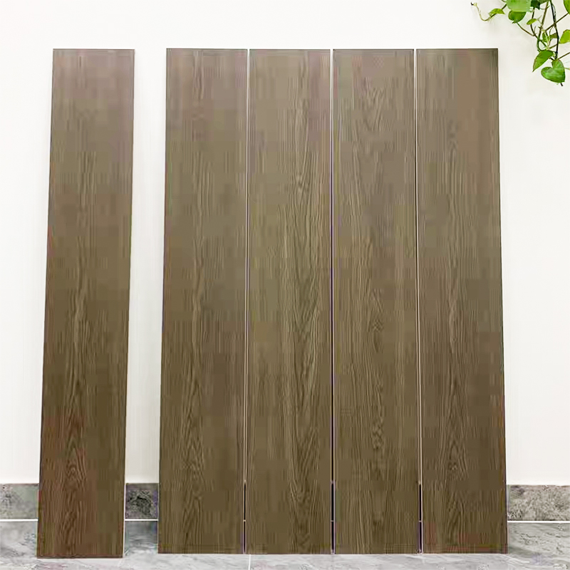 Modern Floor Wood Tiles Matte Surface Wood Like Texture Floor Ceramic Brown Grey Porcelain Wooden Tile