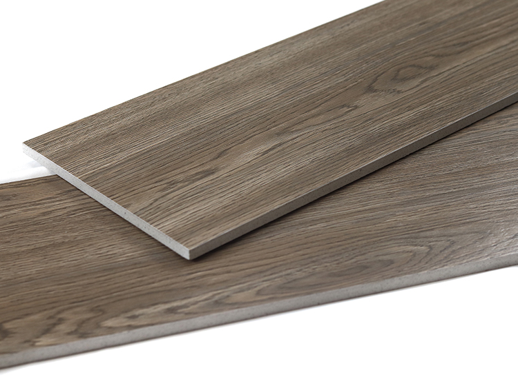 Modern Floor Wood Tiles Matte Surface Wood Like Texture Floor Ceramic Brown Grey Porcelain Wooden Tile
