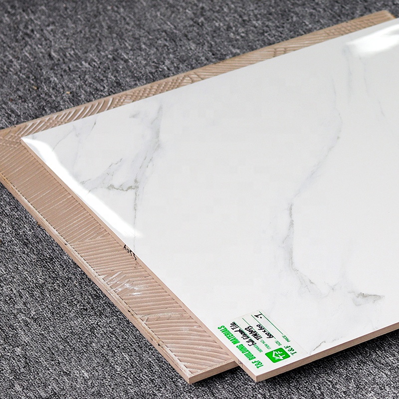 Modern House Home Decoration Porcelanato 60x60 Carrara White Marble Porcelain Ceramic Floor Tile