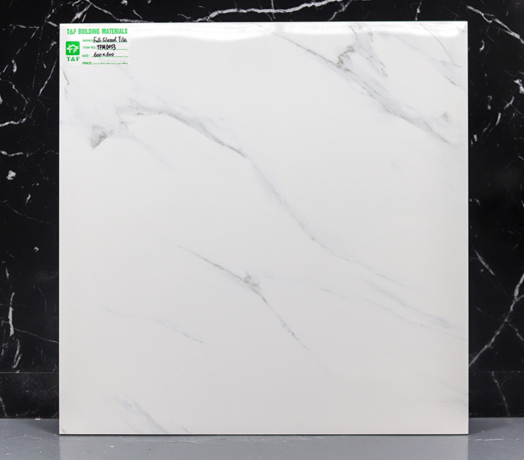 Modern House Home Decoration Porcelanato 60x60 Carrara White Marble Porcelain Ceramic Floor Tile