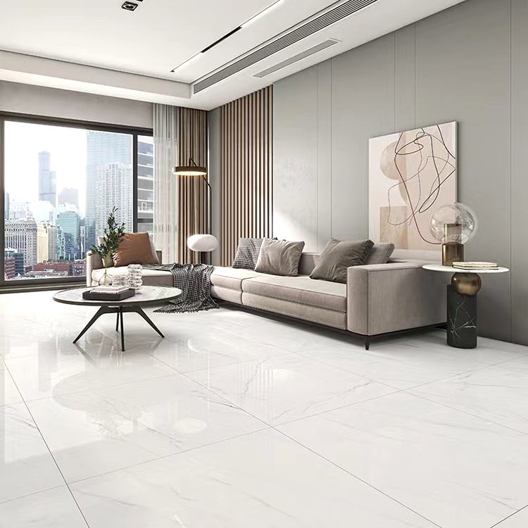 Modern House Home Decoration Porcelanato 60x60 Carrara White Marble Porcelain Ceramic Floor Tile