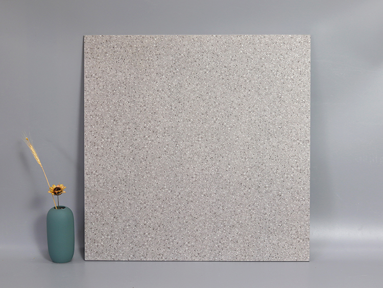 600x600 Matt Finish White Grey Cement Look Porcelain Rustic Restaurant Store Kitchen Floor Terrazzo Tile
