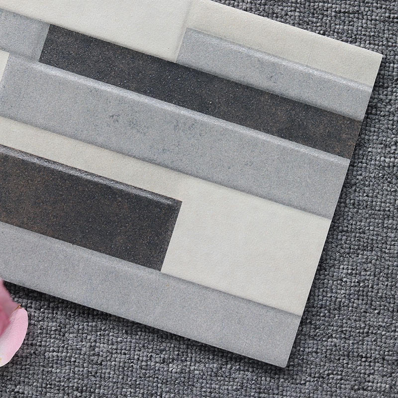 Factory Direct Sale 20x40cm Vintage Front House Tile for Wall 3D Stone Surface Outdoor Wall Tiles
