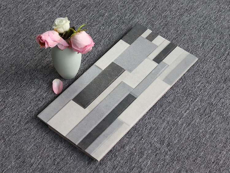 Factory Direct Sale 20x40cm Vintage Front House Tile for Wall 3D Stone Surface Outdoor Wall Tiles