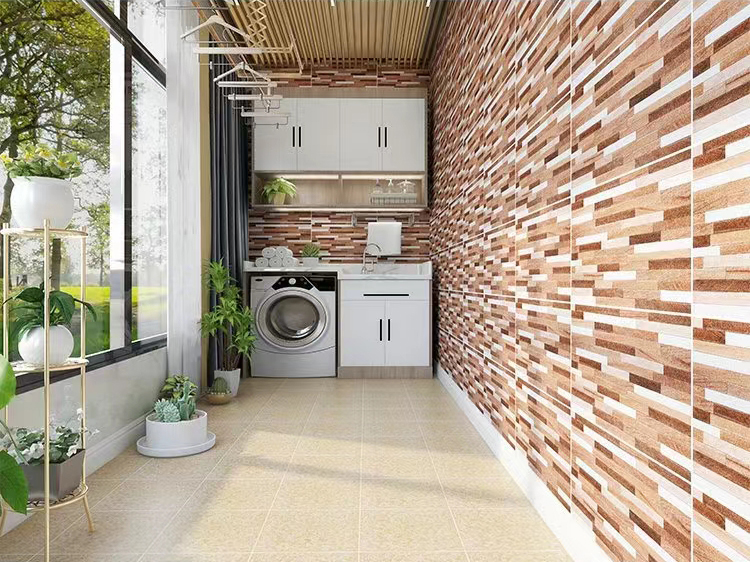 Factory Direct Sale 20x40cm Vintage Front House Tile for Wall 3D Stone Surface Outdoor Wall Tiles