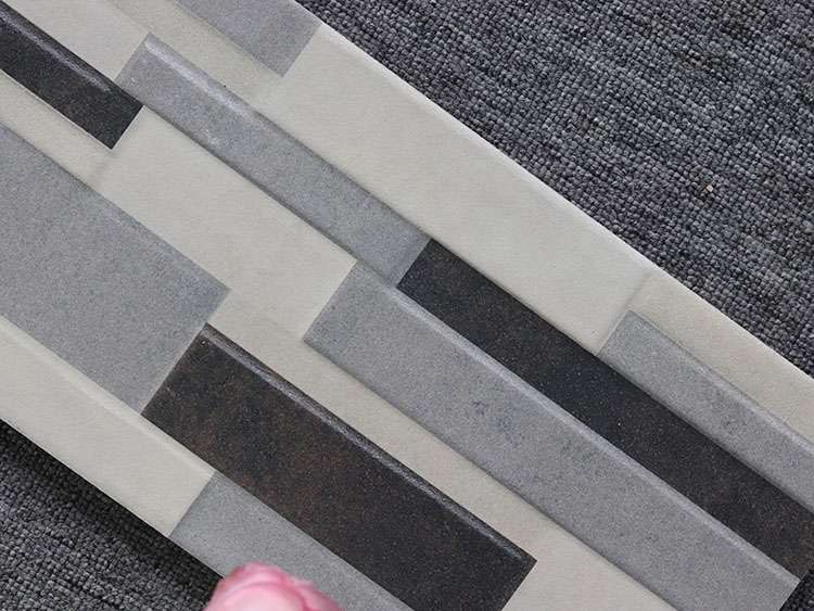Factory Direct Sale 20x40cm Vintage Front House Tile for Wall 3D Stone Surface Outdoor Wall Tiles