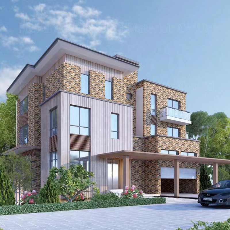 Hot Sale 200x400 Personality Culture Stone Finish Balcony Background Porcelain Outside Wall Tiles
