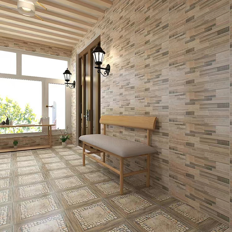 Hot Sale 200x400 Personality Culture Stone Finish Balcony Background Porcelain Outside Wall Tiles