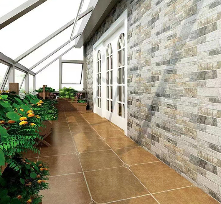 American Rustic Anti-slip Waterproof Outdoor Yard Villa Terrace Garden TV Background Wall Tile