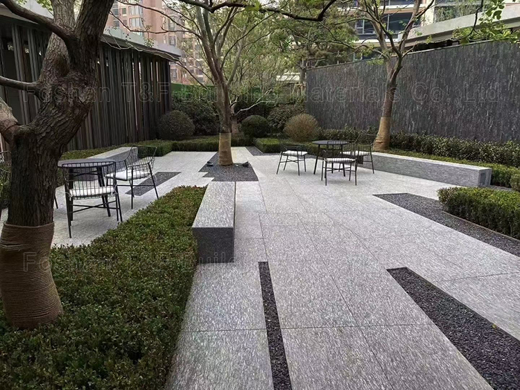 60x30 18mm Natural Granite Stone Texture Outdoor Porcelain Driveway Garden Sidewalk Paving Tiles