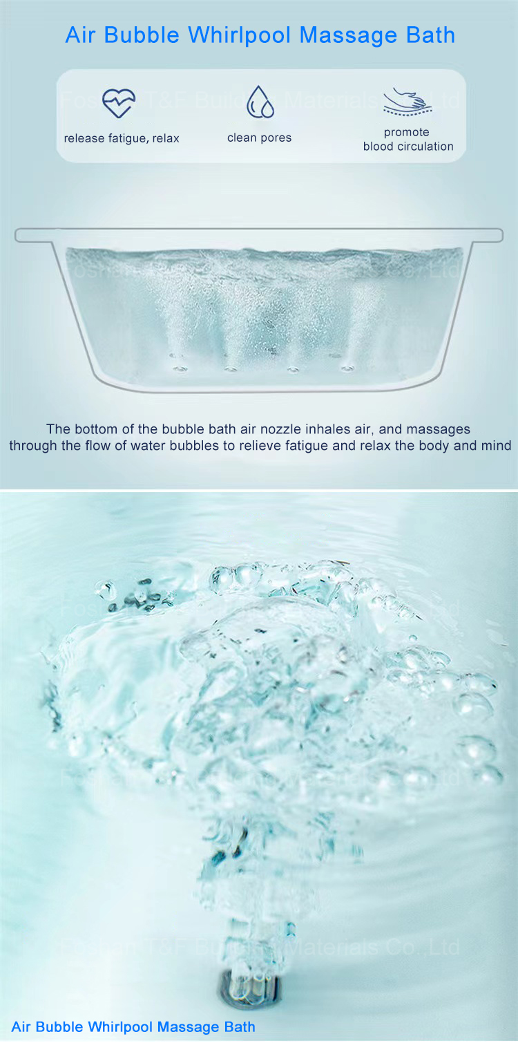 Indoor 2 Person Couple Spa Bath Hydromassage Jetted Tub Air Bubble Massage Corner Bathtub
