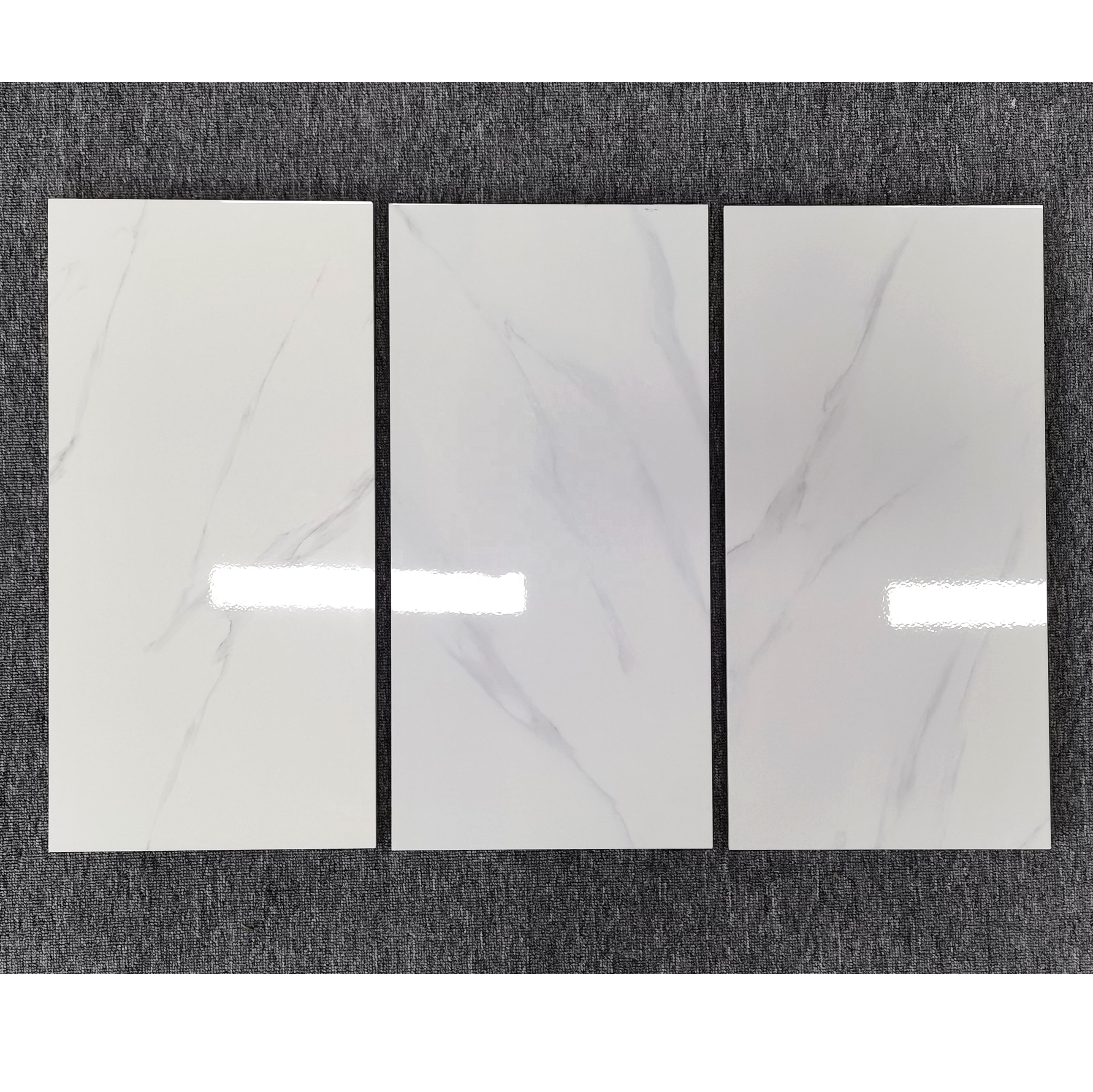Hot Sale 300x600 Gloss Carrara White Bathroom Kitchen Bedroom Living Room Ceramic Wall Tiles
