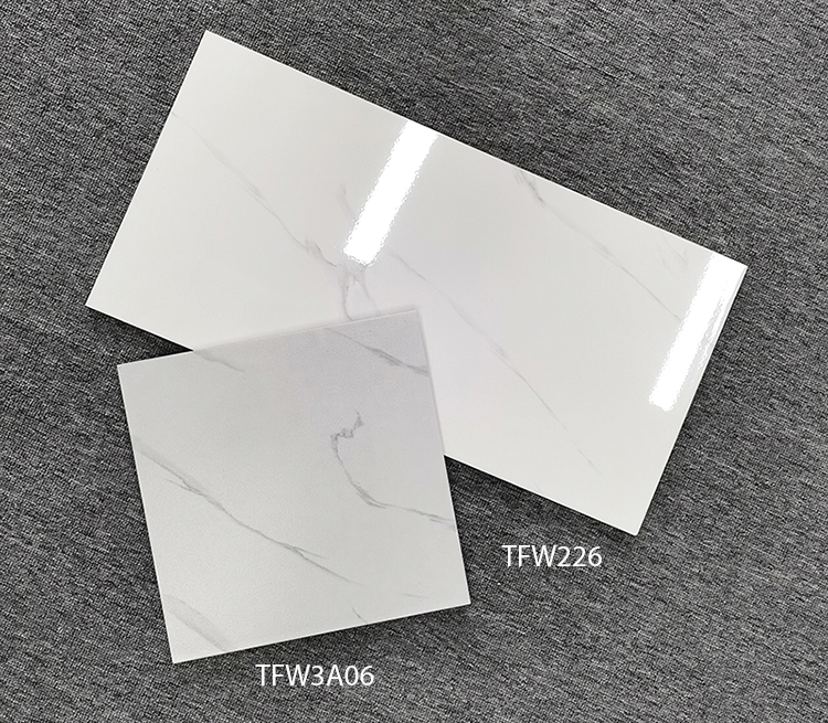 Hot Sale 300x600 Gloss Carrara White Bathroom Kitchen Bedroom Living Room Ceramic Wall Tiles