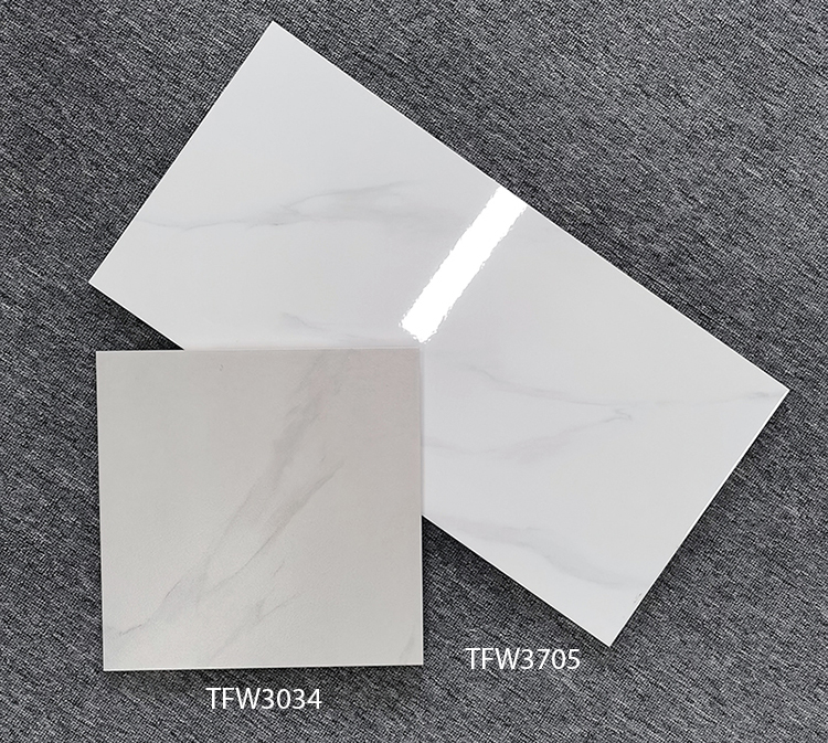 Hot Sale 300x600 Gloss Carrara White Bathroom Kitchen Bedroom Living Room Ceramic Wall Tiles