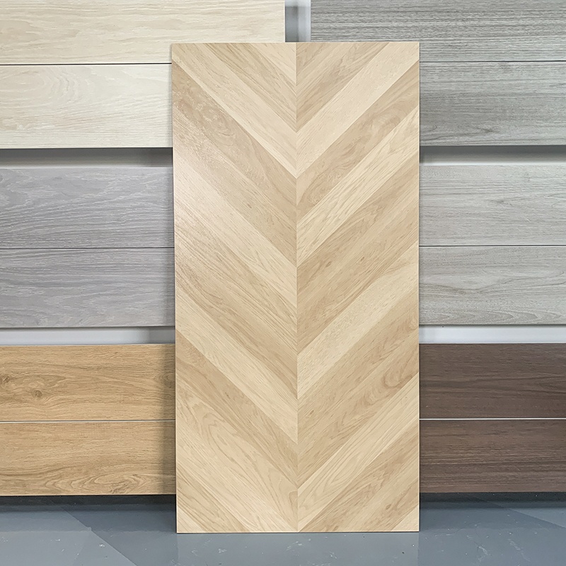 Foshan 600x1200mm Wood Look Ceramic Non Slip Glazed Porcelain Rustic Wooden Floor Tile