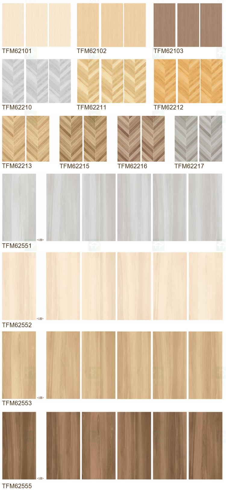 60*120 Wabi-sabi Style Wooden Look Ceramic Tiles Floor Natural Wood Effect Porcelain Tiles 60x120