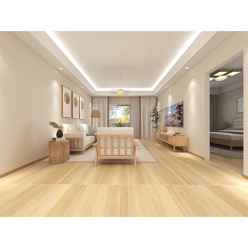 Foshan High Quality 600*1200mm Natural Wood Glazed Finish Rustic Porcelain Wooden Floor Tiles Ghana