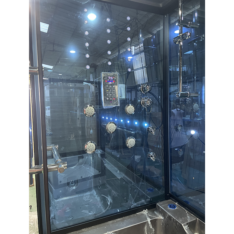 Luxury Home Bathroom Steam Bath Cabinet Sauna Cabin Enclosure Shower Room With Whirlpool Massage Bathtub