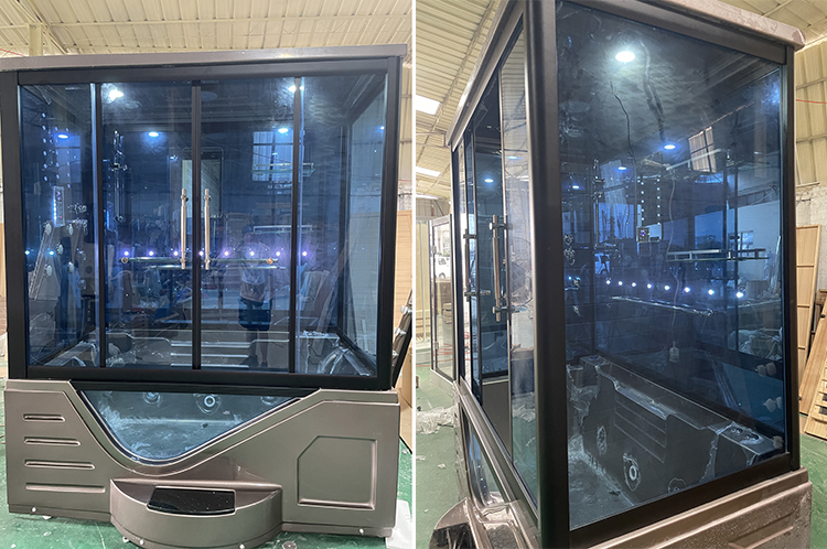 Luxury Home Bathroom Steam Bath Cabinet Sauna Cabin Enclosure Shower Room With Whirlpool Massage Bathtub