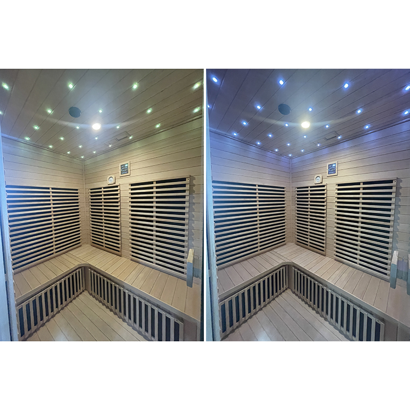 4-6 Person Traditional Outdoor Wood Cube Deluxe Healthy Steam Sauna House Far Infrared Sauna Room