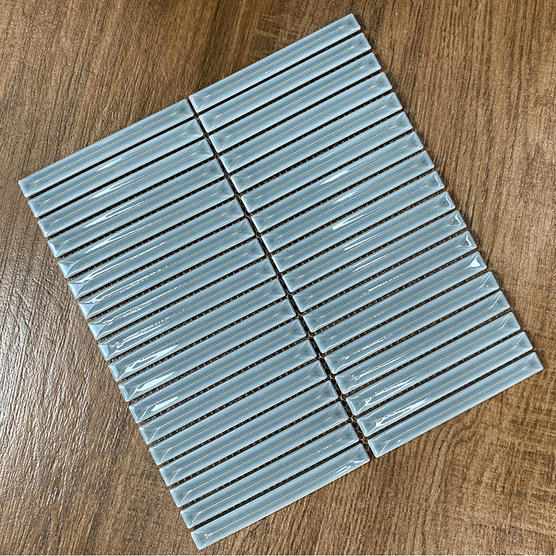Good Price China Kitkat Strip 3D Wall Panel Porcelain Backsplash Kitchen Bathroom Mozaic Tile Mosaic