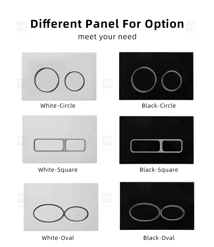 New White Black Wall Mounted Ceramic Toilet WC Bathroom Sanitary Ware Rimless Wall Hung Toilet