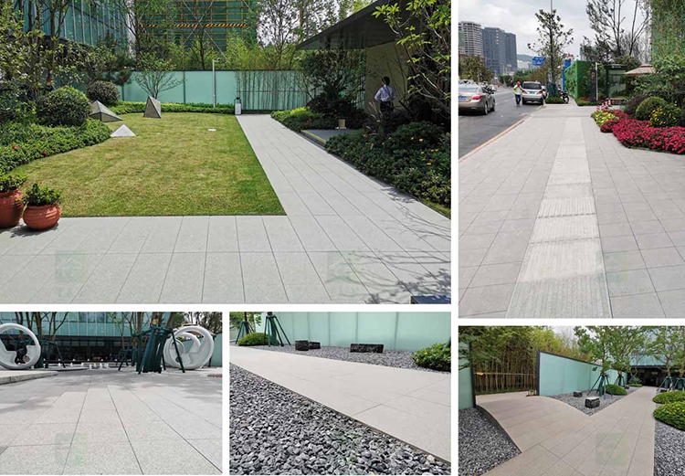 20mm Non Slip R11 Outdoor Full Body Garden Swimming Pool Decking Floor Travertine Porcelain Pavers Tiles