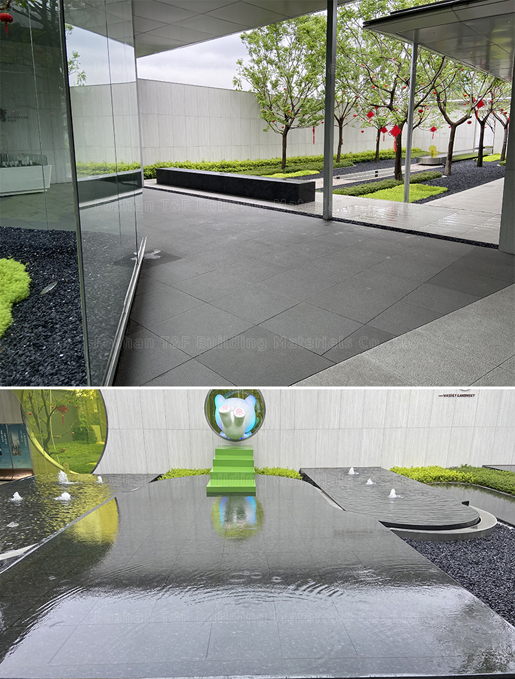 20mm Non Slip R11 Outdoor Full Body Garden Swimming Pool Decking Floor Travertine Porcelain Pavers Tiles