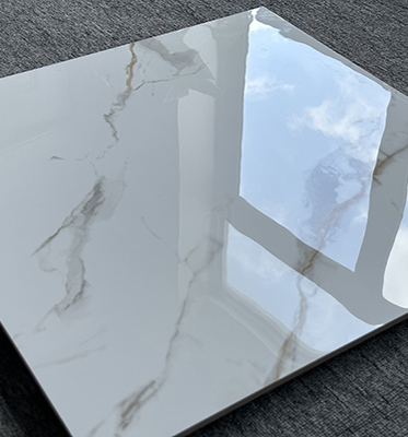 60x60 600x600 Glossy Carrara White Porcelain Piso Porcelanato Marble Floor Tile for the Living Room