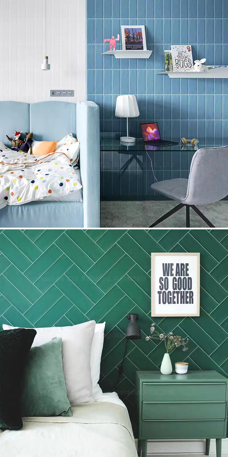 65*200 75*300 100*300 150*300mm Colorful Small Glossy Matt Glaze Handmade Ceramic Wall Tiles