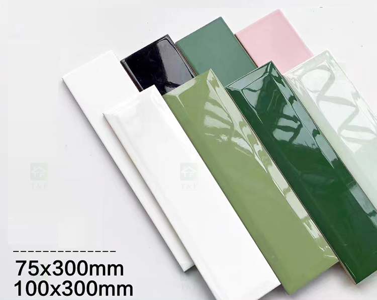65*200 75*300 100*300 150*300mm Colorful Small Glossy Matt Glaze Handmade Ceramic Wall Tiles
