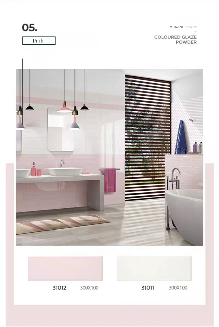 65*200 75*300 100*300 150*300mm Colorful Small Glossy Matt Glaze Handmade Ceramic Wall Tiles