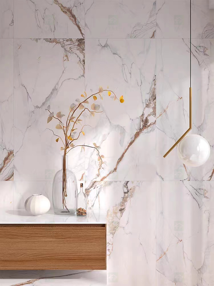 Top Quality 600x600 Indoor Luxury Ceramic Floor Porcelain White Marble Tiles With Matte Surface