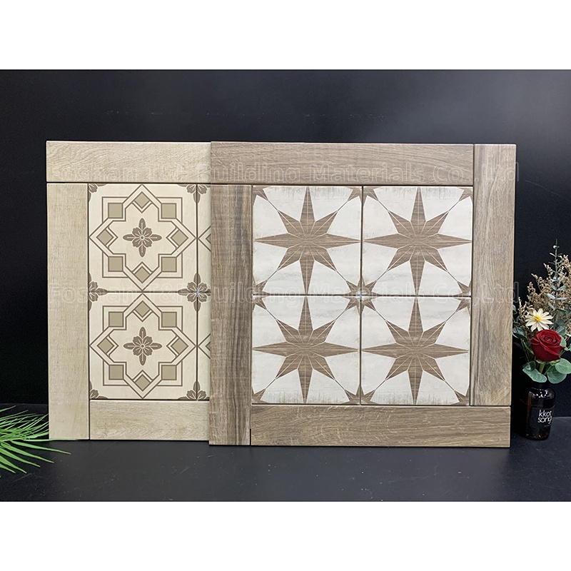 New Arrival French Vintage Mixed Pattern Porcelain Floor Tiles for Bathroom Kitchen Backsplash Wall Living Room