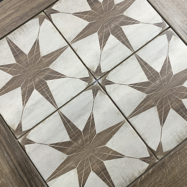 New Arrival French Vintage Mixed Pattern Porcelain Floor Tiles for Bathroom Kitchen Backsplash Wall Living Room