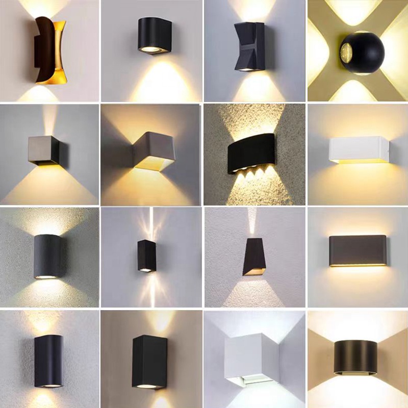 High Quality Outdoor Waterproof IP65 6W 12W up and Down Lighting Garden LED Wall Lamp Light for Home