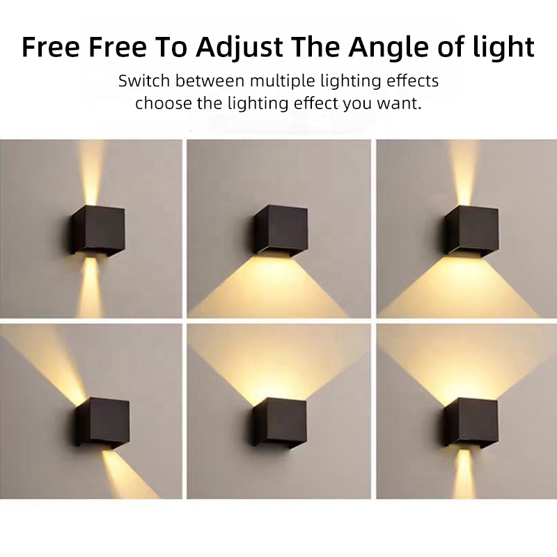 High Quality Outdoor Waterproof IP65 6W 12W up and Down Lighting Garden LED Wall Lamp Light for Home