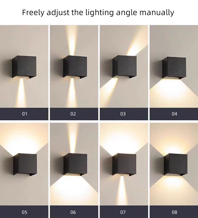 High Quality Outdoor Waterproof IP65 6W 12W up and Down Lighting Garden LED Wall Lamp Light for Home