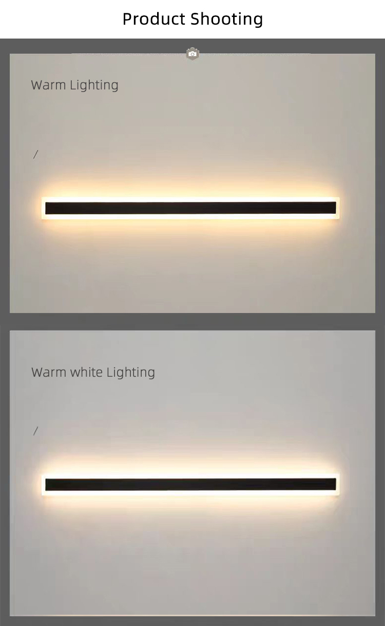 Modern IP65 Waterproof Outdoor Exterior LED Linear Strip Wall Mounted Light for Wall Home Courtyard Outdoor Wall Light